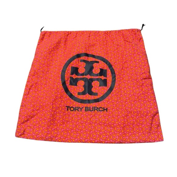 Tory Burch Pink and Orange Cosmetic Bag 14x14 - Picture 4 of 6